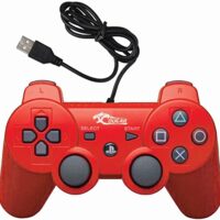 "Cougar PS3 Dualshock Wired Controller for PS3 in Red - Ergonomic Design and Precision Control"