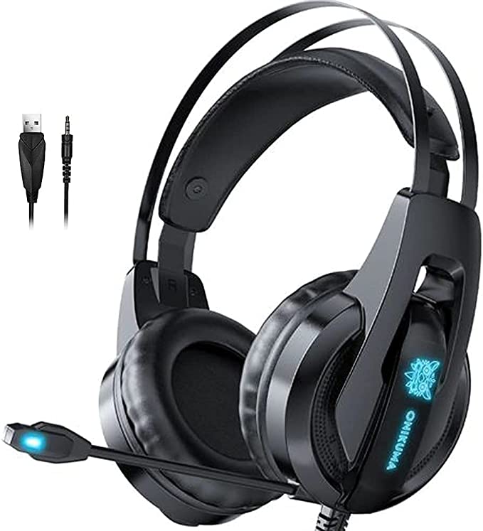 Onikuma K16 rgb LED Gaming Headset Over-Ear With Mic