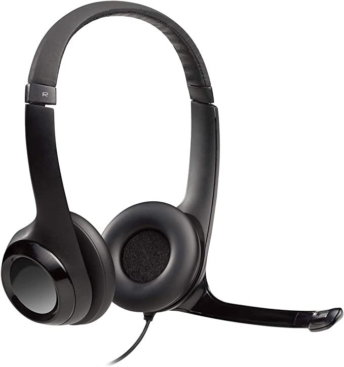 Logitech H390 Wired Headset, Stereo -Noise-Cancelling