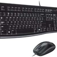 Logitech Wired MK120 –AR/EN edition Keyboard and Mouse, Black