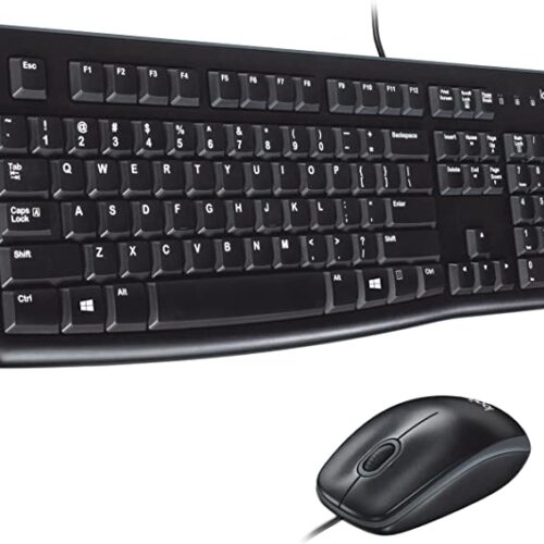 Logitech Wired MK120 –AR/EN edition Keyboard and Mouse, Black