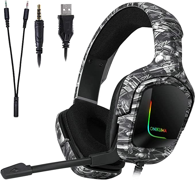 ONIKUMA K20 Camouflage | Noise Cancelling Microphone