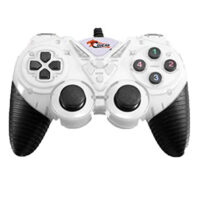 "Cougar Game Pad Vibration Single - 908 (White) with ergonomic design and responsive buttons for PC gaming."