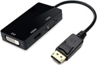 DisplayPort to HDMI - Dvi- VGA 3 in 1 Multi Function Cable Adapter