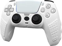 Anti-Slip Silicone Skin Cover Case Wireless Controller-White