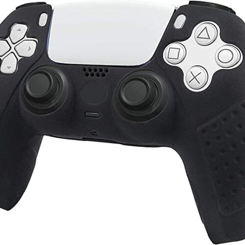 Anti-Slip Silicone Cover Case DualSense Wireless Controller -black