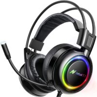 B780 Shoker Gaming Headset with 7.1 surround sound, dynamic sensory bass, noise-canceling microphone, RGB lighting, and inline controls for PC, laptop, and Mac.