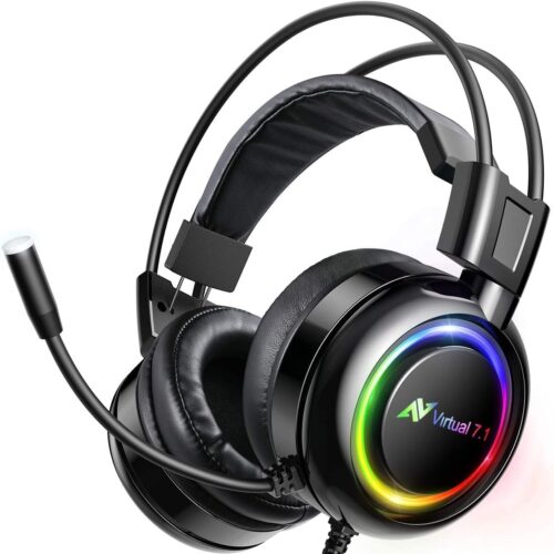 PC Headset with Dynamic Sensory & Noise-Cancelling Mic, 7.1