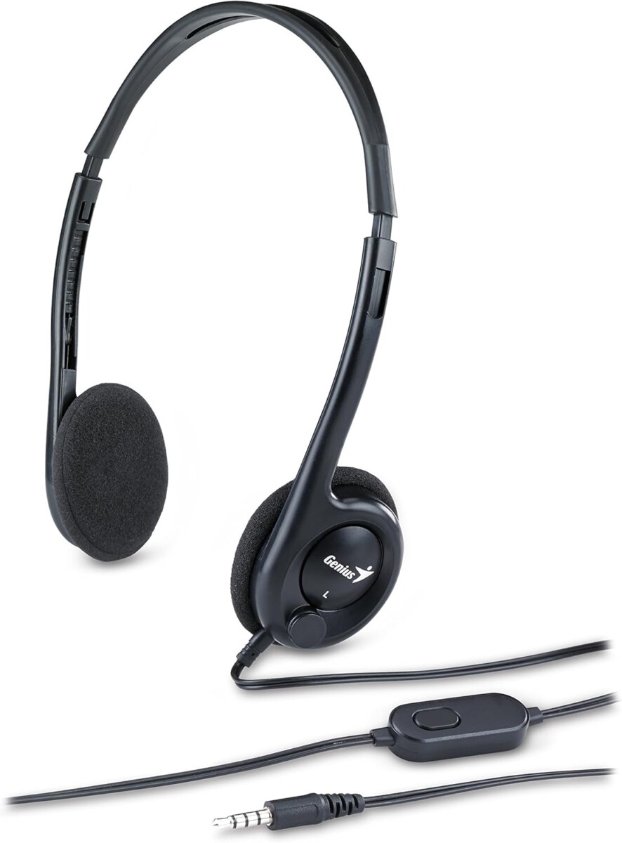 Genius Lightweight Laptop Headset black