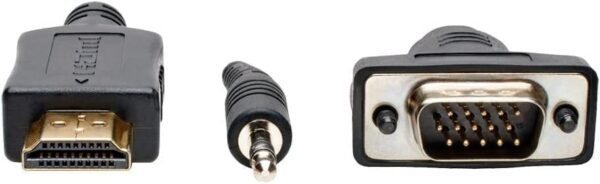 VGA TO HDMI Cable with Audio adapter 3.5mm - Image 2