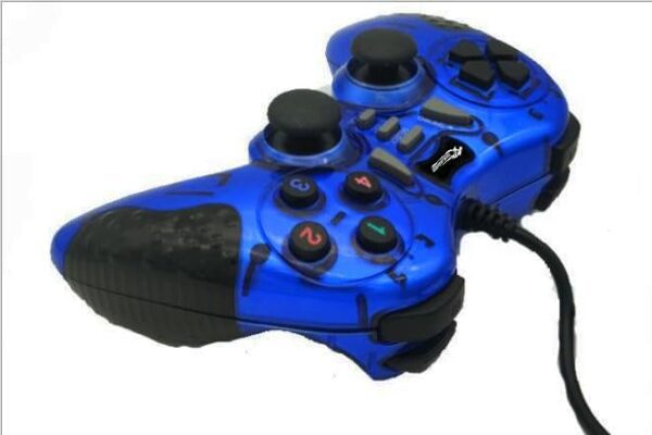 COUGAR-EGY (9012) USB Wired Double Gamepad Turbo Controller with Vibration Function For PC or Laptop, 1.5 Meter (blue) - Image 3