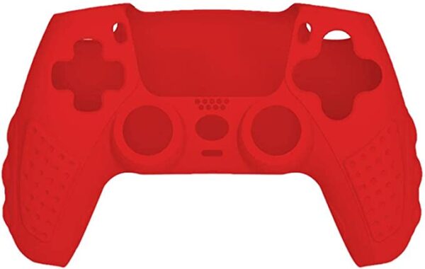 Anti-Slip Silicone Skin Protective Cover for Playstation 5 DualSense Wireless Controller (Red)