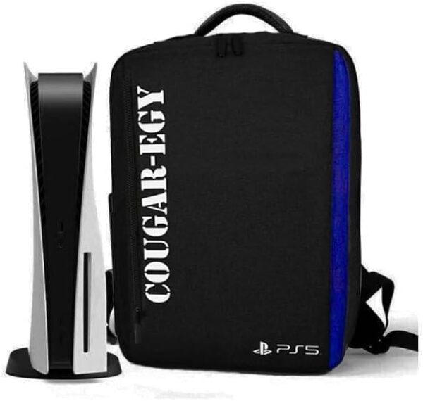 PS5 Backpack Storage | COUGAR-EGY (S-20) Backpack Storage Bag for Sony PS5 Console and Game Controller, Black