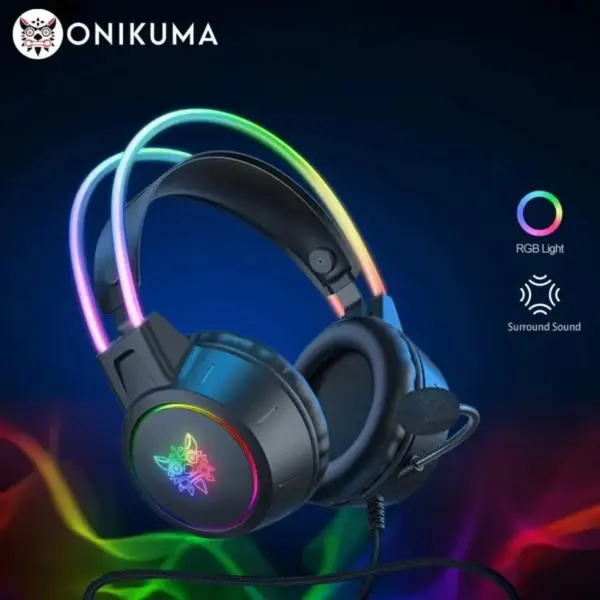 ONIKUMA X15 PRO Double-Head Beam Noise Cancelling Microphone Durable Stereo Surround - Image 2
