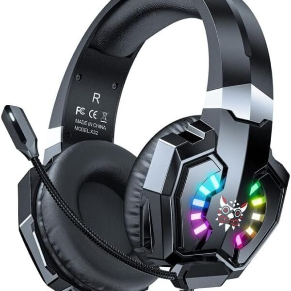 ONIKUMA X32 Professional Wired Gaming Headphones HD Mic Stereo Surround Sound RGB