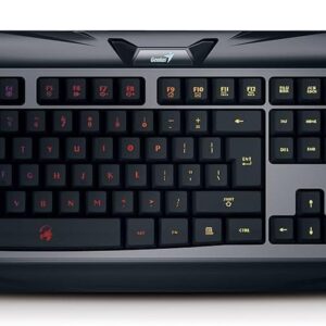 Genius Scorpion K5 Wired Gaming Keyboard, Backlit Keys, Ergonomic Design, Programmable Macro Keys