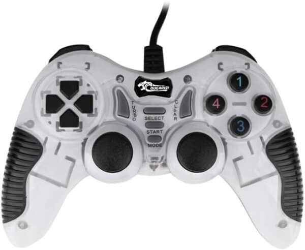 COUGAR-EGY (9012) USB Wired Double Gamepad Turbo Controller with Vibration Function For PC or Laptop, 1.5 Meter (white) - Image 4