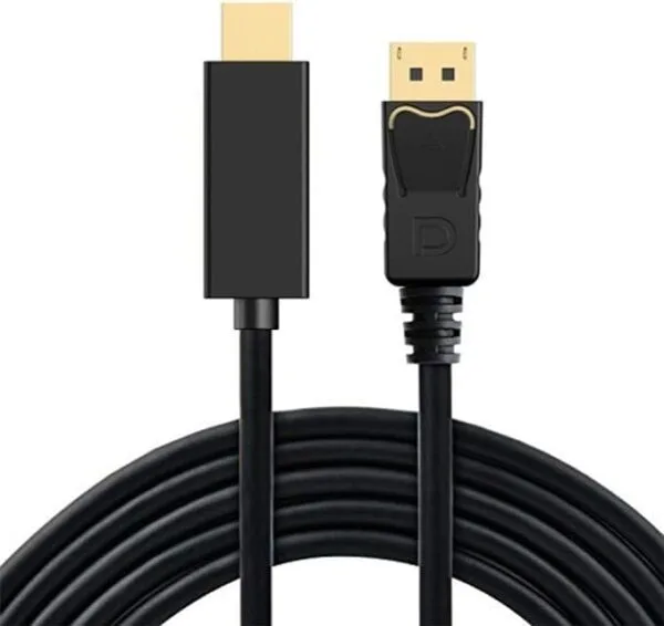 1.8m Display Port Display Port Male DP-HDMI Male Adapter Converter Cable for PC Laptop HD Projector - Image 2