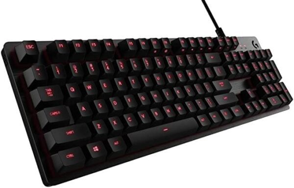 لوحة مفاتيح G413 الميكانيكية من لوجيتيك للألعاب _ مفاتيح رومر جي ومنفذ USB _ باللون الأسود الكربوني