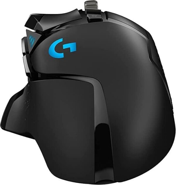 Logitech G502 HERO High Performance Wired Gaming Mouse, HERO 25K Sensor, 25,600 DPI, RGB, Adjustable Weights, 11 Programmable Buttons, On-Board Memory, PC/Mac - Black - Image 2