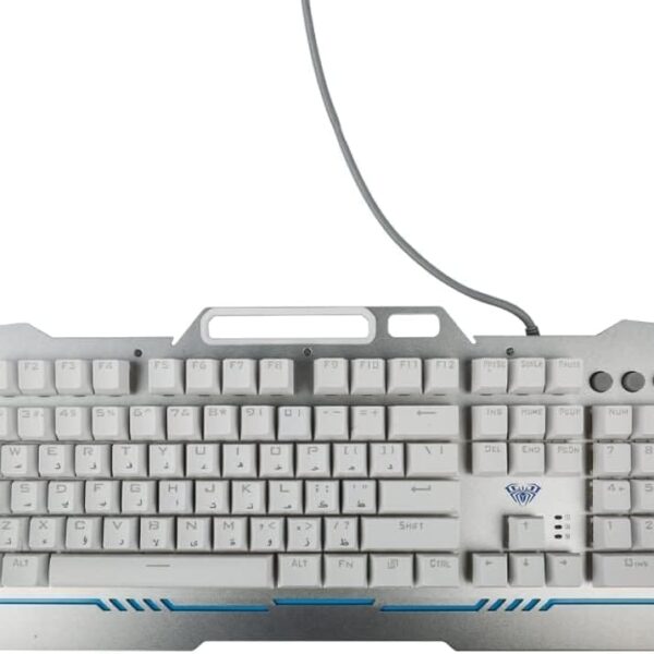 Aula Keyboard F2009 White Squre Switch Black USB