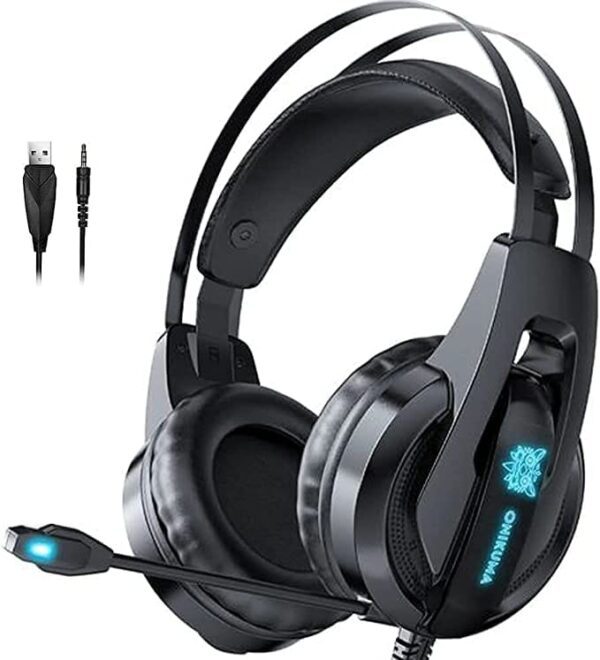 ONIKUMA K16 rgb LED Gaming Headset Over-Ear With Mic