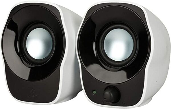 Logitech Z120 Compact Stereo Speakers PC , 3.5mm Audio Input, USB Powered, Integrated Controls, Cable Management Solution, Computer/Smartphone/Tablet/Music Player - Multi-Color