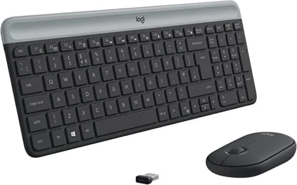 Logitech MK470 Slim Wireless Keyboard and Mouse Combo  - Black