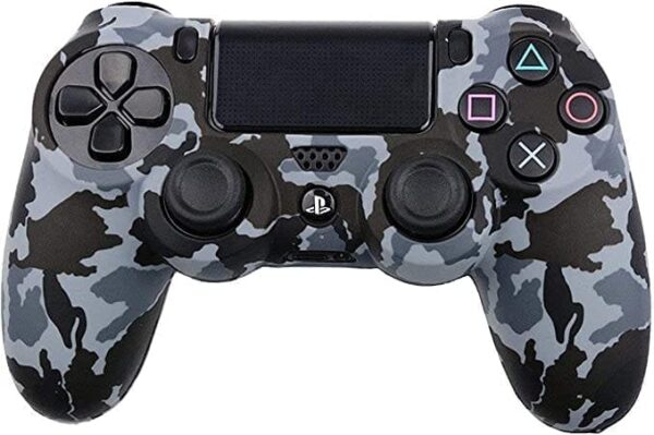 Silicone Protection Cover for Dualshock PS4 Controller, Camouflage -Grey
