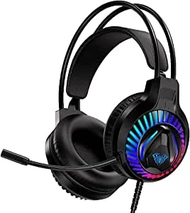 Aula S605 Gaming headset | Over-Ear Wired RGB Headphone with Mic | 7.1