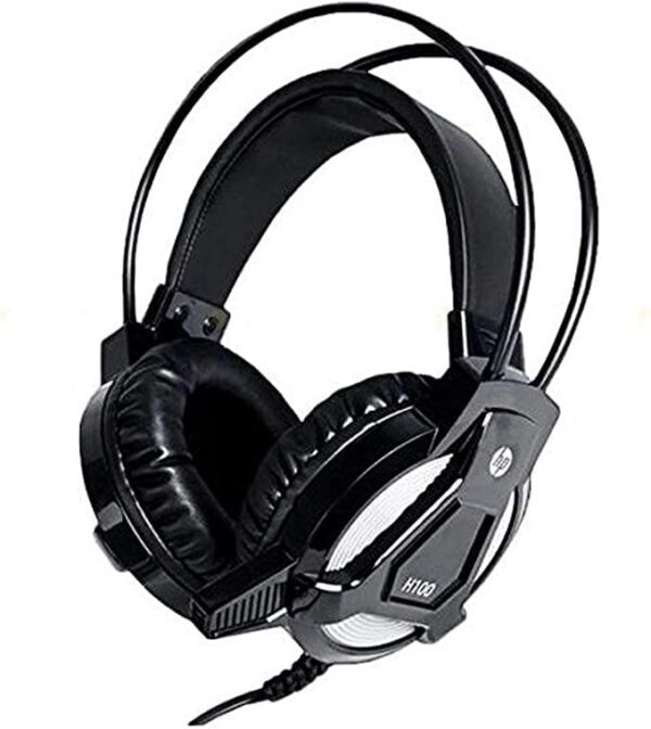 HP H100 Wired Gaming Headset with Mic - Black | Premium Sound for Gamers