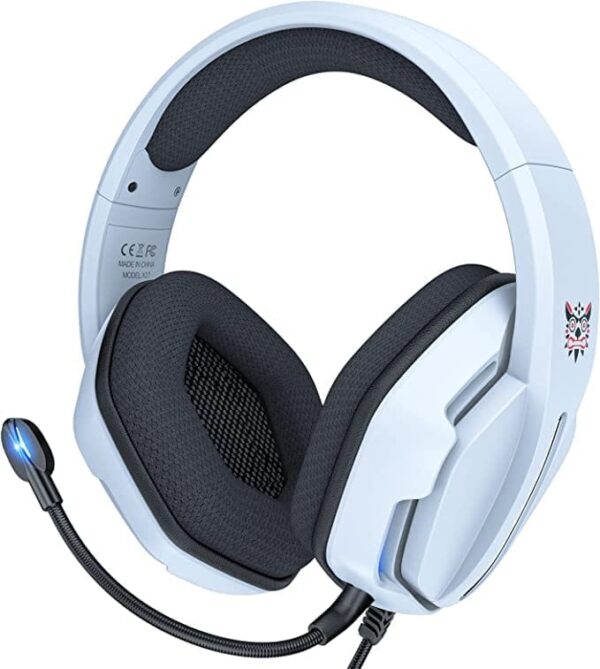 Onikuma X27 RGB Stereo Surround Mic Gaming Headset - White
