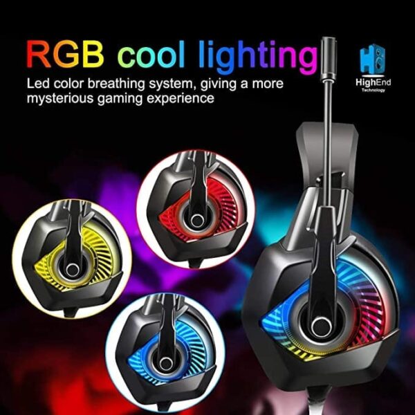 ONIKUMA K6 Gaming Headset with RGB Light Stereo Headset - Image 2