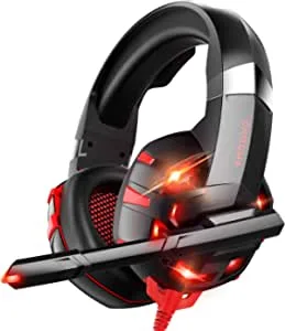 Onikuma K2 Pro Stereo Over Ear Gaming Headset - Red