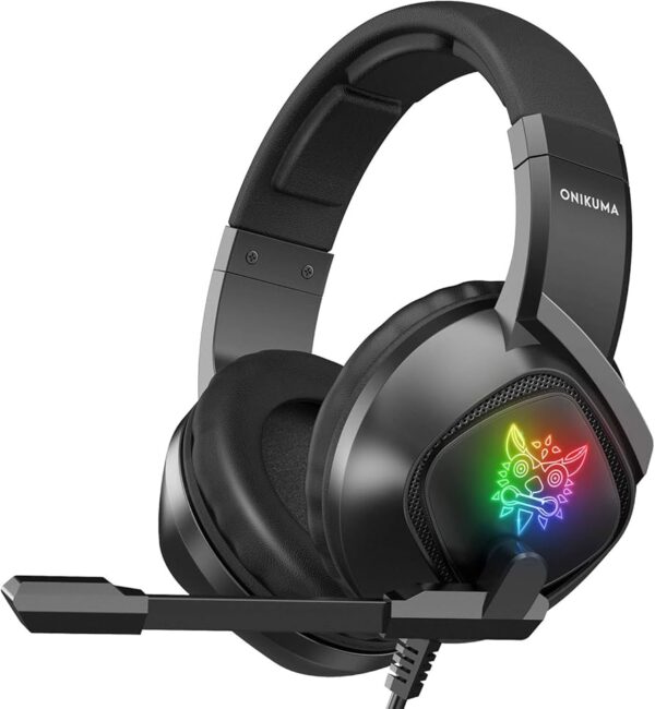 ONIKUMA K19 Gaming headset with Mic and LED light for computer, Mobile, PS4 - Image 5