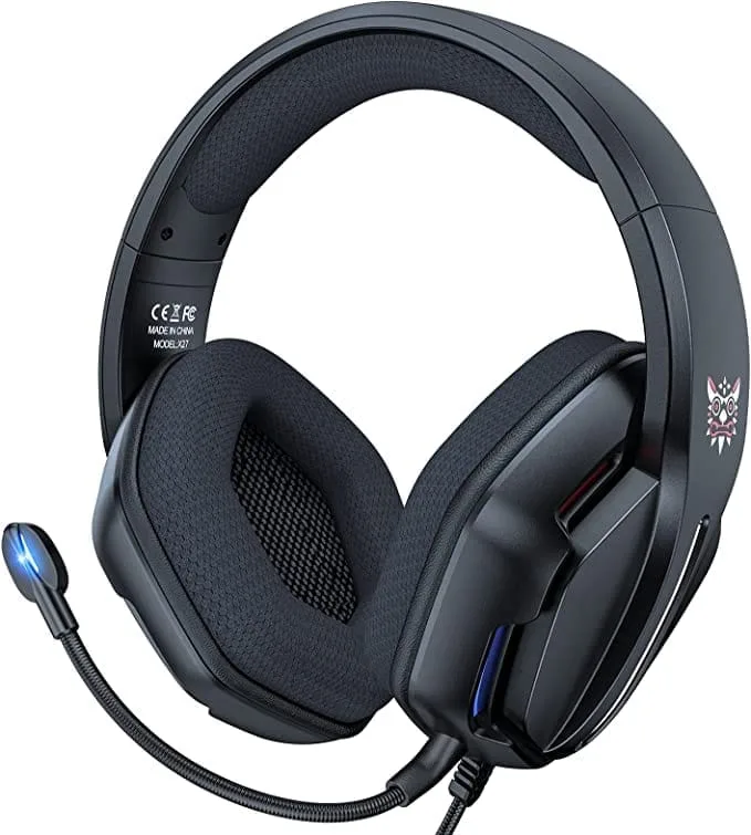 Onikuma X27 RGB Stereo Surround Omnidirectional Noise Canceling Mic Gaming Headset- Black