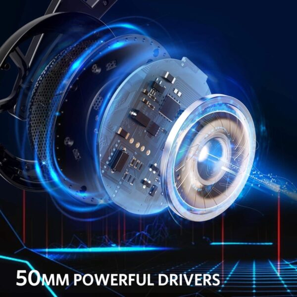 PC Headset with Dynamic Sensory & Noise-Cancelling Mic, 7.1 Surround Sounds, Mute Controls, LED Light, RGB Light - Image 4