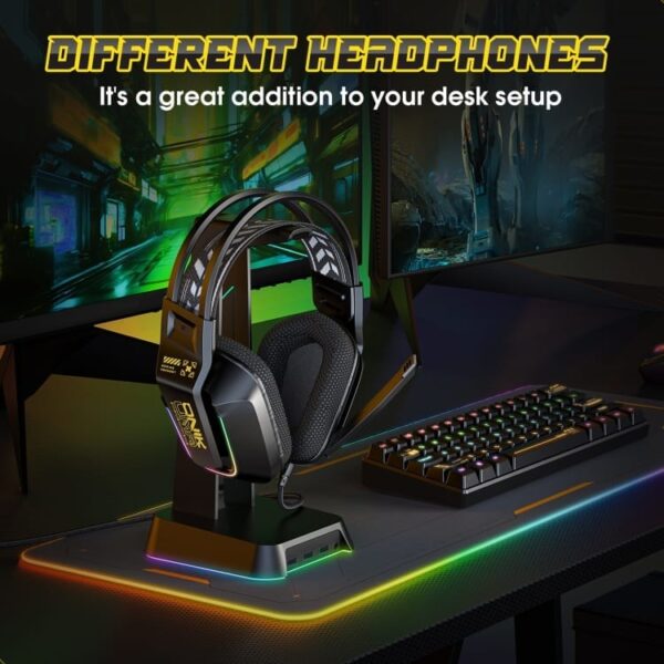 ONIKUMA X13 Gaming Headset RGB Wired with Microphone & Lighting - Image 3