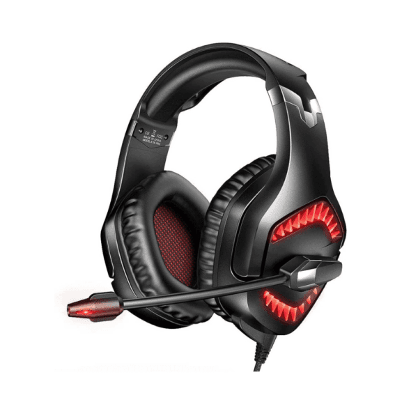 RUNMUS K1 PRO Wired Gaming Headset LED Lights with Mic, 7.1 Surround Sound Stereo Bass , Over-Ear, 3.5mm, Padded Ear Cushion, for PS4/PS5/PC/Xbox One - Image 2