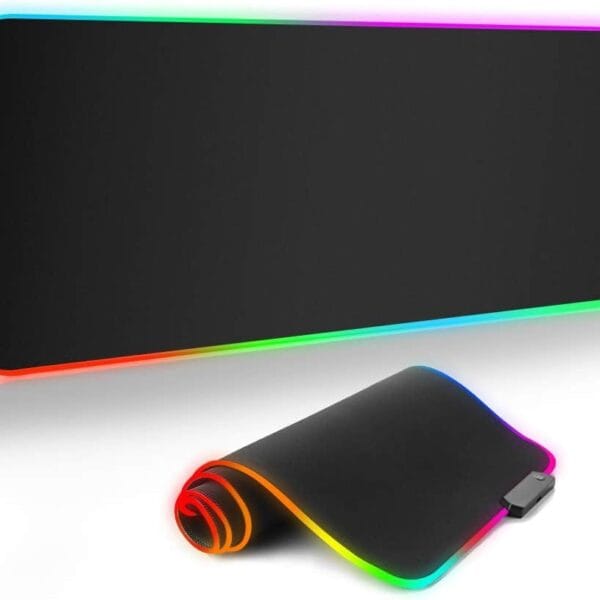 Led Luminous Gaming Mouse Pad Rgb Oversized Glowing Keyboard Mat
