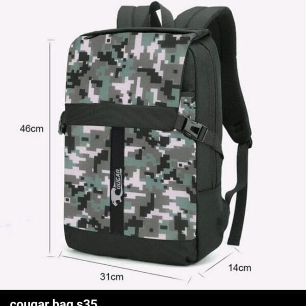 Cougar new fashion smart backpack for travel business conference high quality - black - DARK GRAY