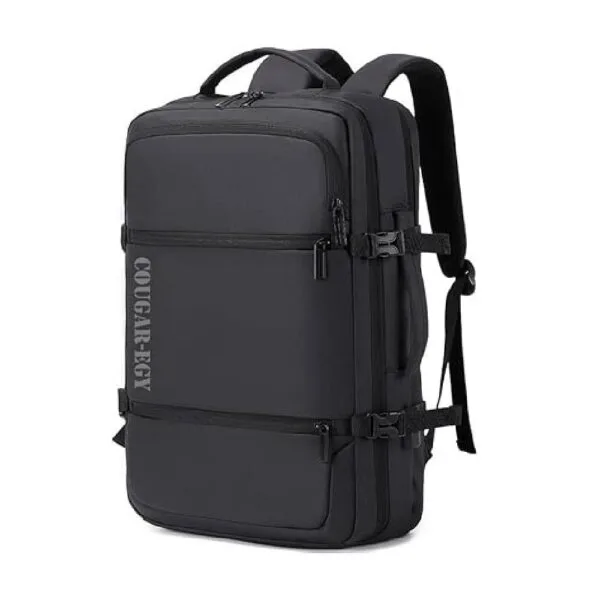 COUGAR-EGY Backpack for Men Office Travel Casual Laptop Bag with 15.6-inch Laptop Pocket Water-resistant Multi-pockets Large Capacity College USB port - MODEL: (8080)
