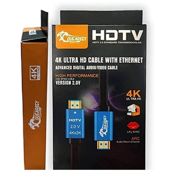 High Speed HDMI Cable with Ethernet HEC ARC 3D 4K@60Hz UHD 18 Gbps Bandwidth HDMI Male to Male  - Black