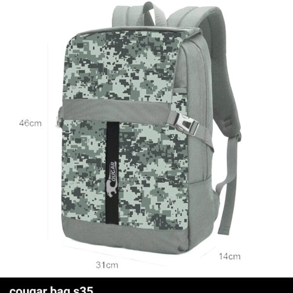 Cougar new fashion smart backpack for travel business conference high quality - black - GRAY