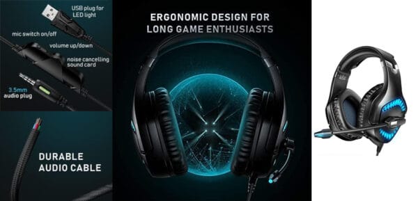 Onikuma RUNMUS K1 PRO Wired Gaming Headset